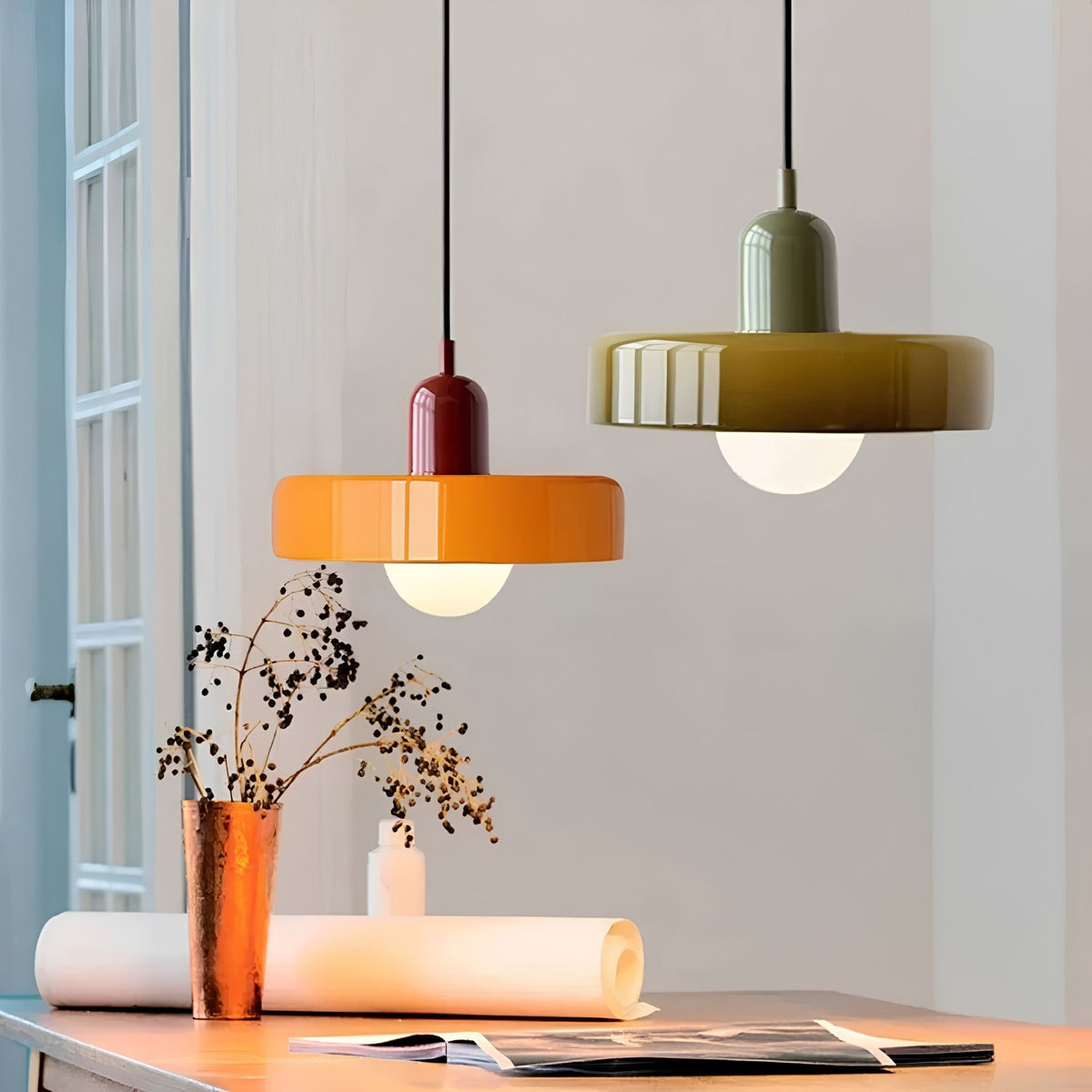 Suspension retro en verre - SOLA