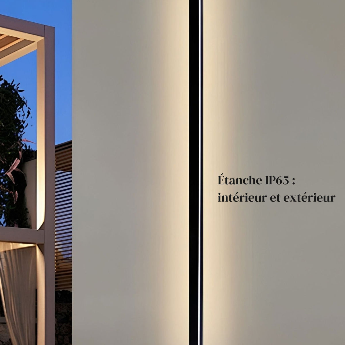 Applique murale LED VERA étanche IP65, pour l'intérieur et l'extérieur