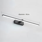 Dimensions de l'applique murale LED LARA en finition noire