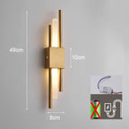 Applique Murale LED Dorée Sans Fil Rechargeable OLIA