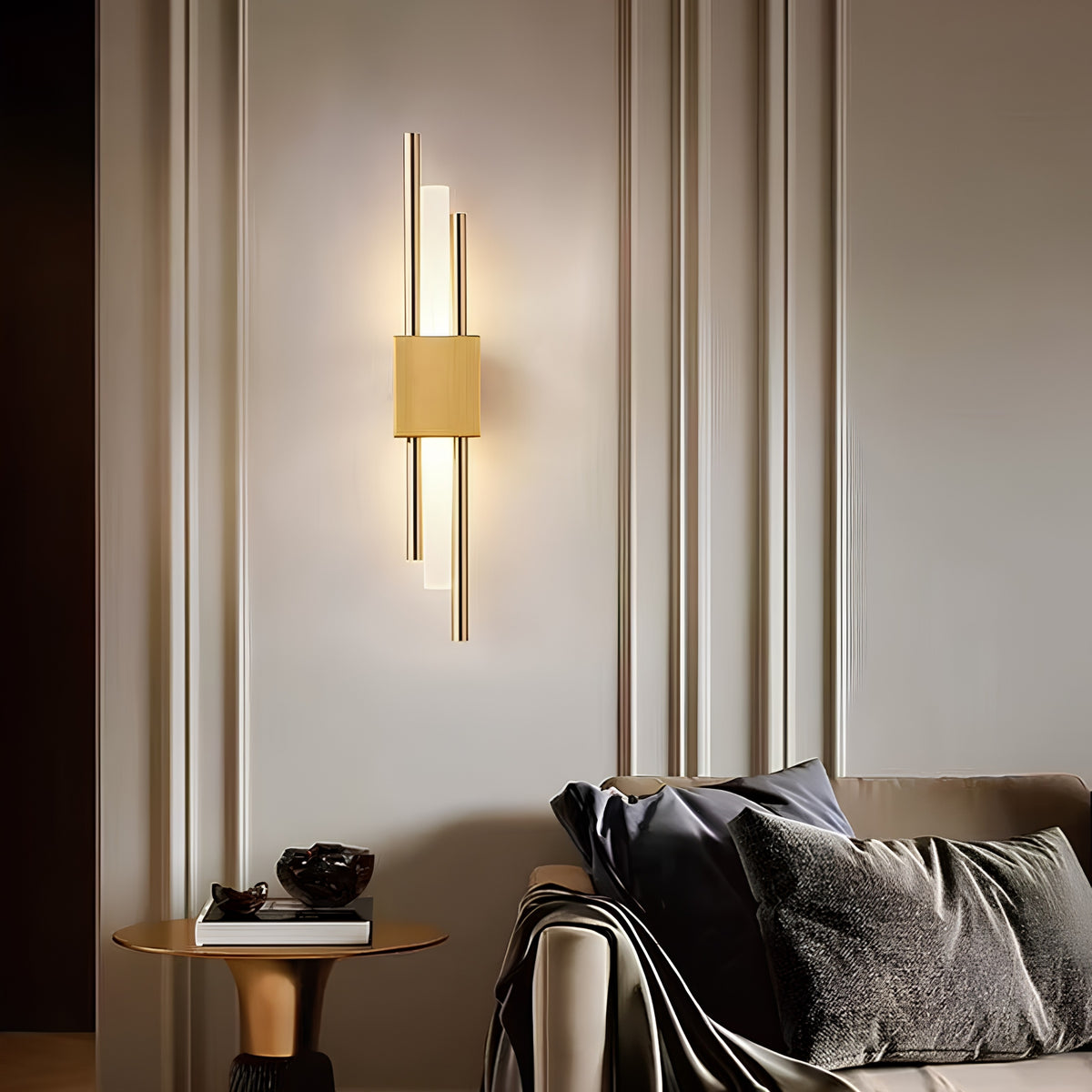 Applique Murale LED Dorée Sans Fil Rechargeable OLIA