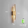 Applique Murale LED Dorée Sans Fil Rechargeable OLIA