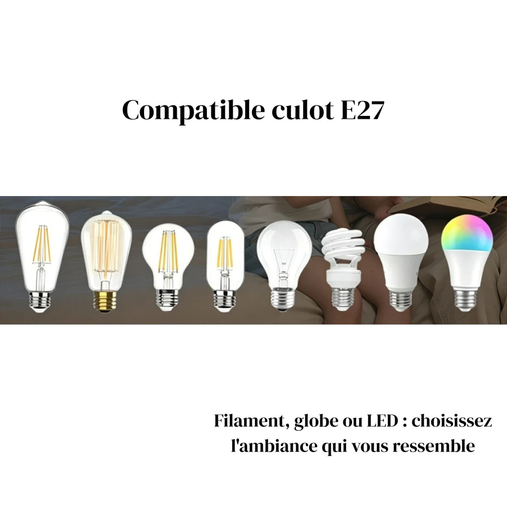 Suspension MIRA compatible avec les ampoules à culot E27